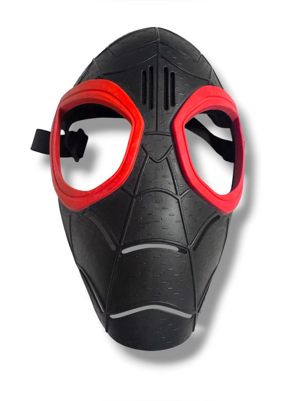 Set of 2 Spider-Man Masks from Hasbro, Red w/ moving features & Black w/ sounds - Picture 3 of 11